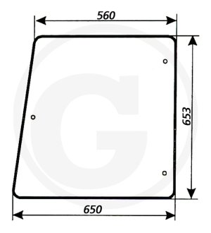 Szyba boczna prawa i lewa 84368061