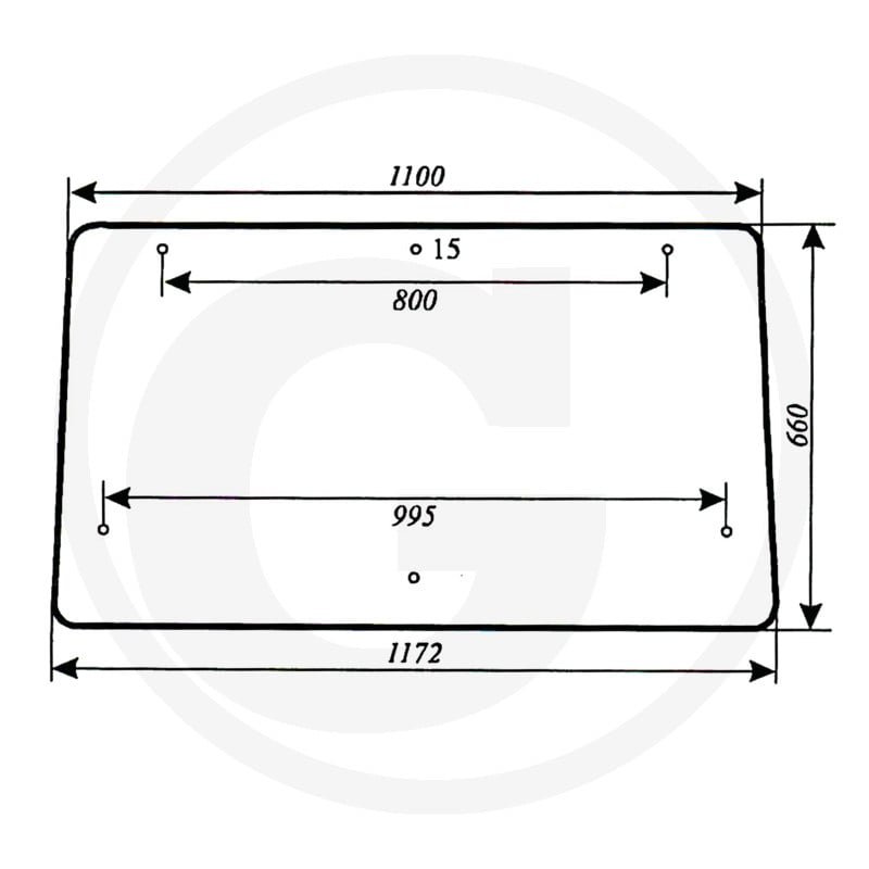 Szyba tylna górna 84368071