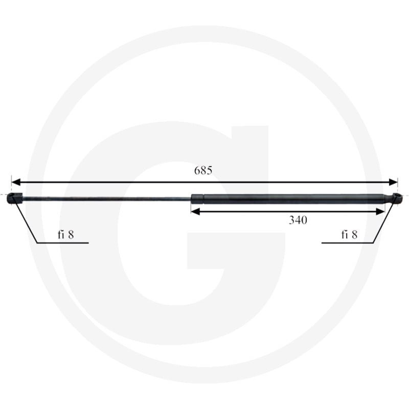 Sprężyna gazowa drzwi 53.369.911, 898211