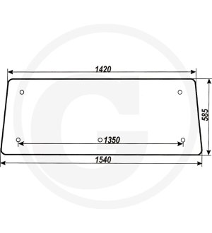 Szyba tylna 5911 7988