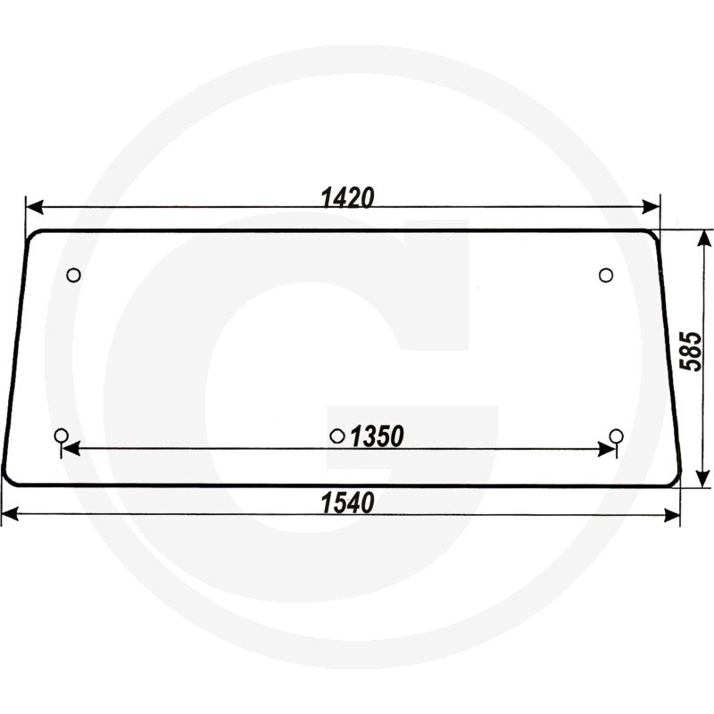Szyba tylna 5911 7988