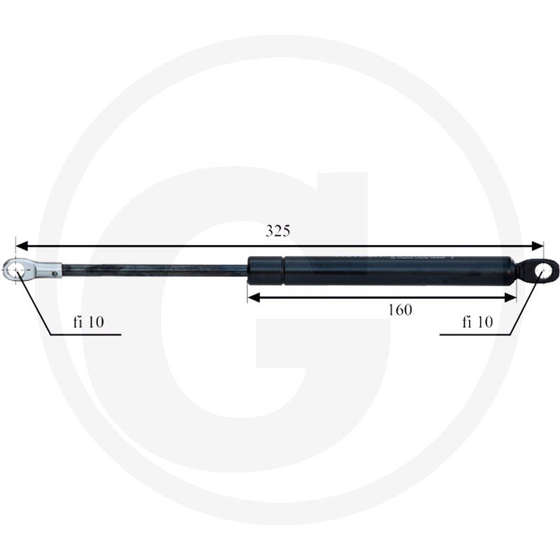 Sprężyna gazowa 60117921 / 60117932 / 938230 / 10368906, 899406