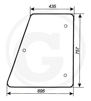 Szyba drzwi 6011 7961