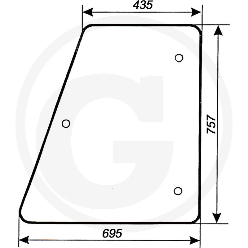 Szyba drzwi 6011 7961