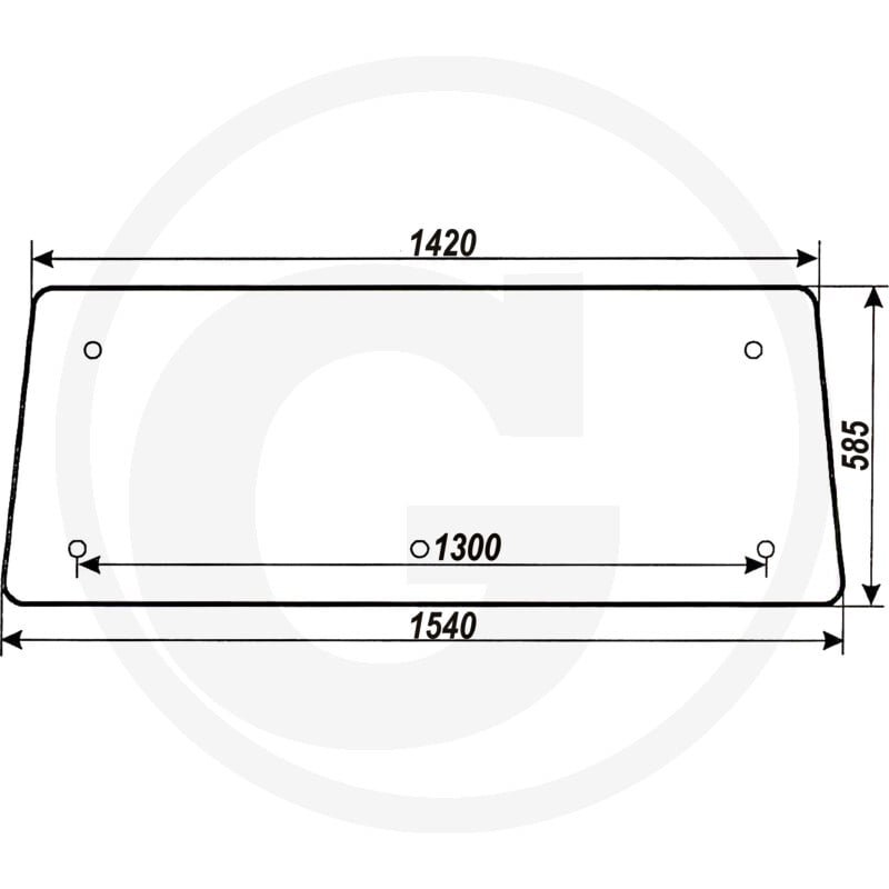 Szyba tylna górna 6211 7909