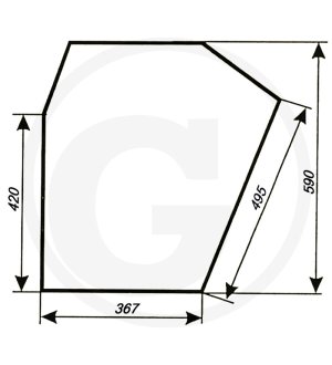 Szyba drzwi 6911 7913