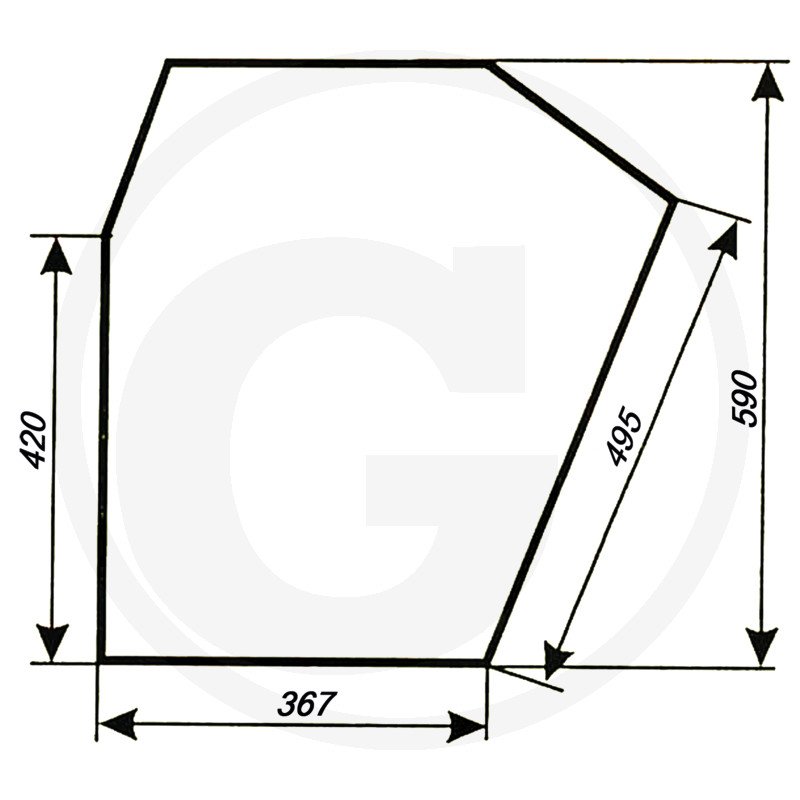 Szyba drzwi 6911 7913