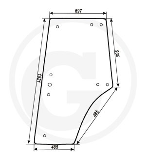 Szyba drzwi 10368056