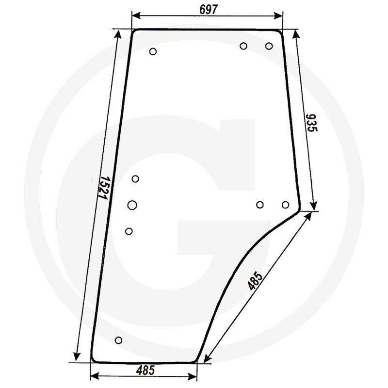 Szyba drzwi 10368056
