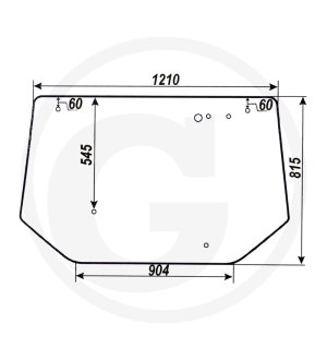 Szyba tylna górna 10368441