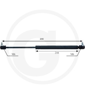 Sprężyna gazowa drzwi i szyby tylnej 12190101, 899884