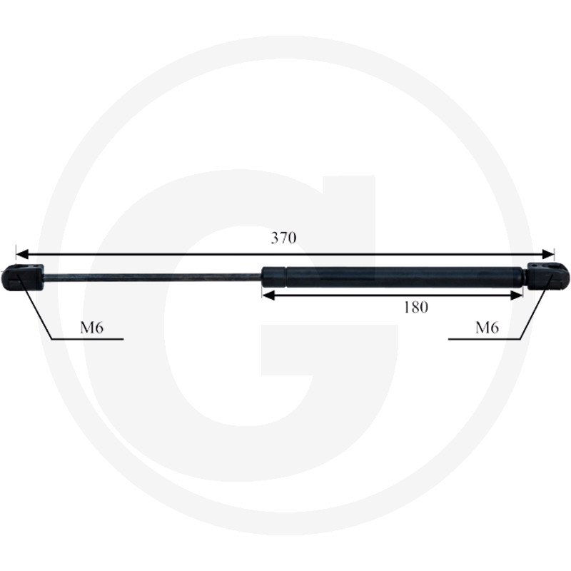 Sprężyna gazowa dachu 16.367.957, 897494