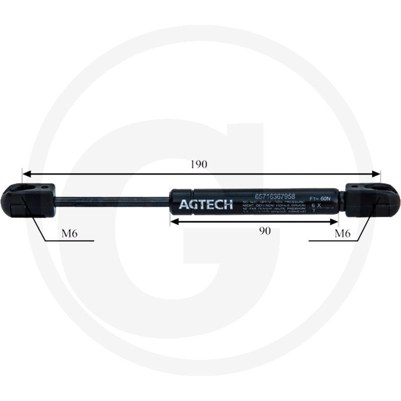 Sprężyna gazowa dachu 16.367.958