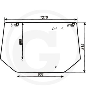 Szyba tylna górna 10368021