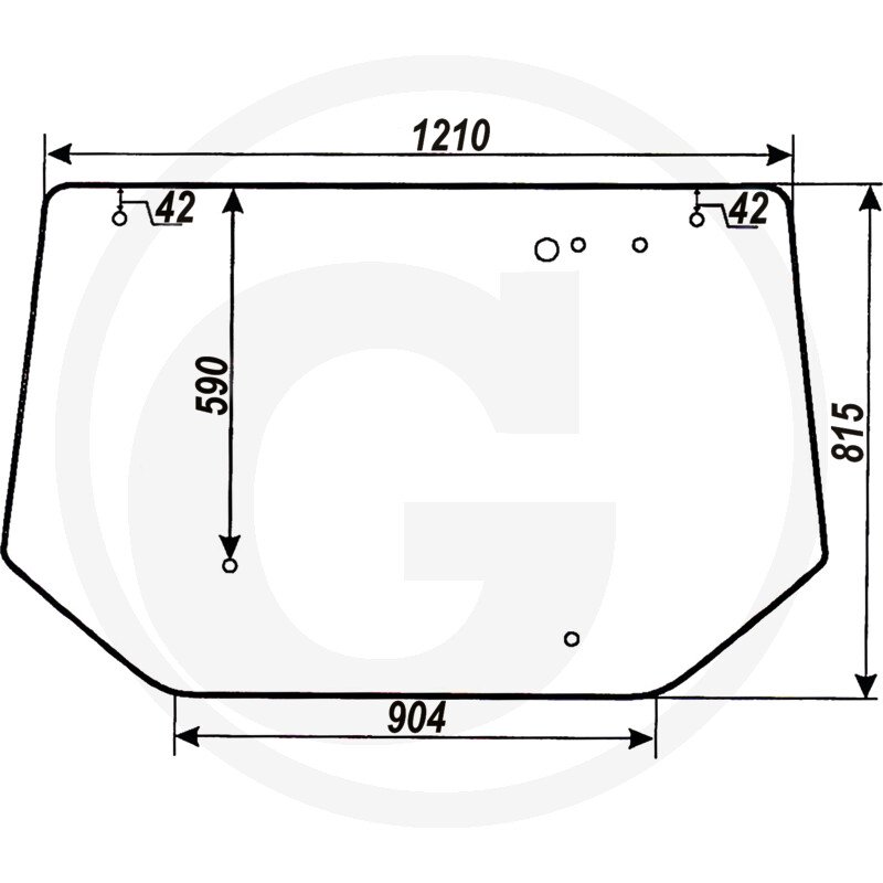 Szyba tylna górna 10368021