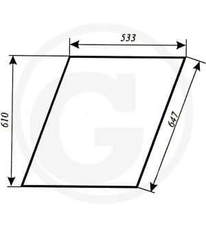 Szyba drzwi górna 80368023