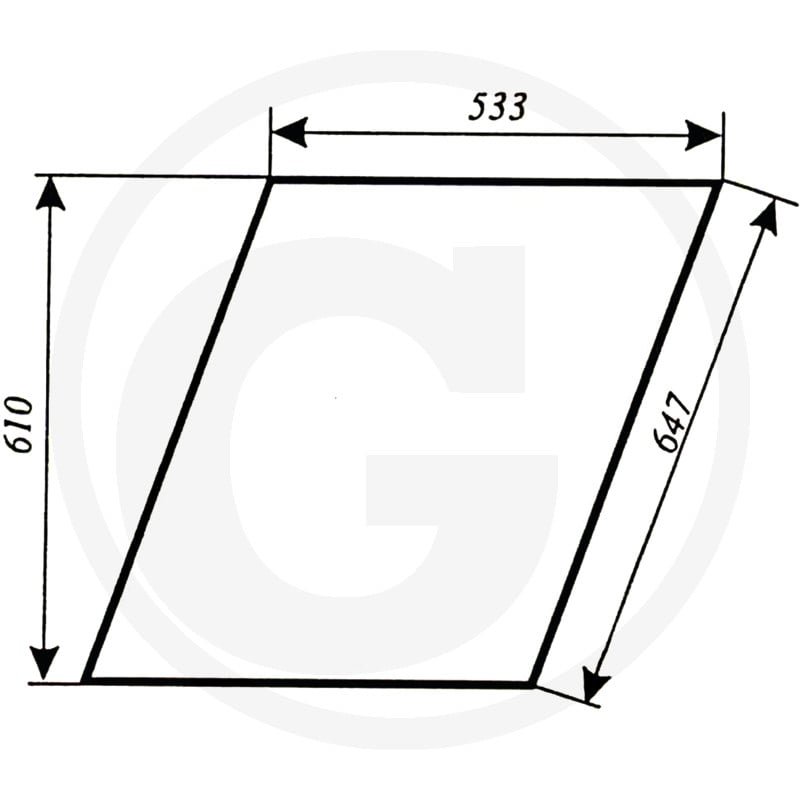 Szyba drzwi górna 80368023