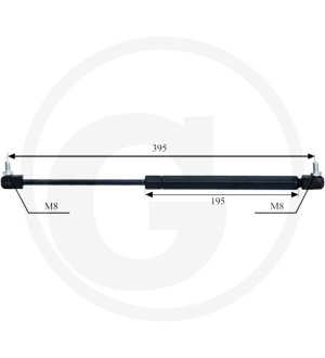 Sprężyna gazowa drzwi i szyby tylnej 88368200, 896538