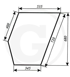 Szyba drzwi dolna 83368134