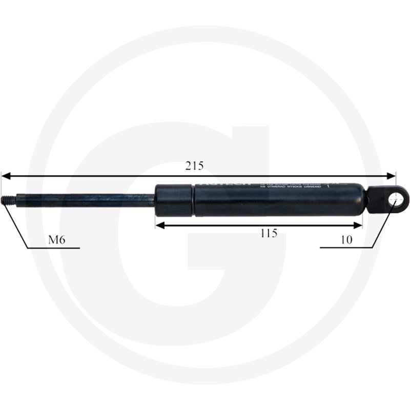 Sprężyna gazowa pokrywy dachu 7013263 M91