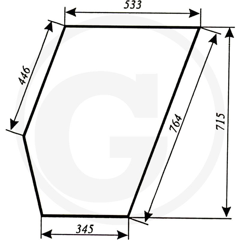 Szyba drzwi dolna 80368134