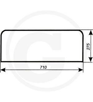 Szyba tylna dolna 80368141