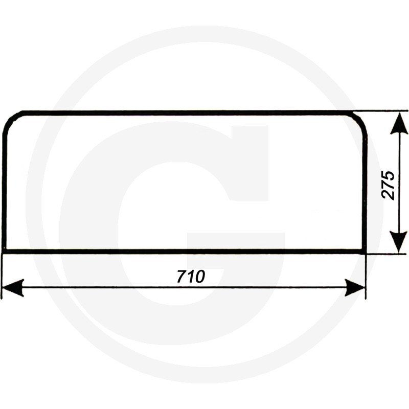 Szyba tylna dolna 80368141