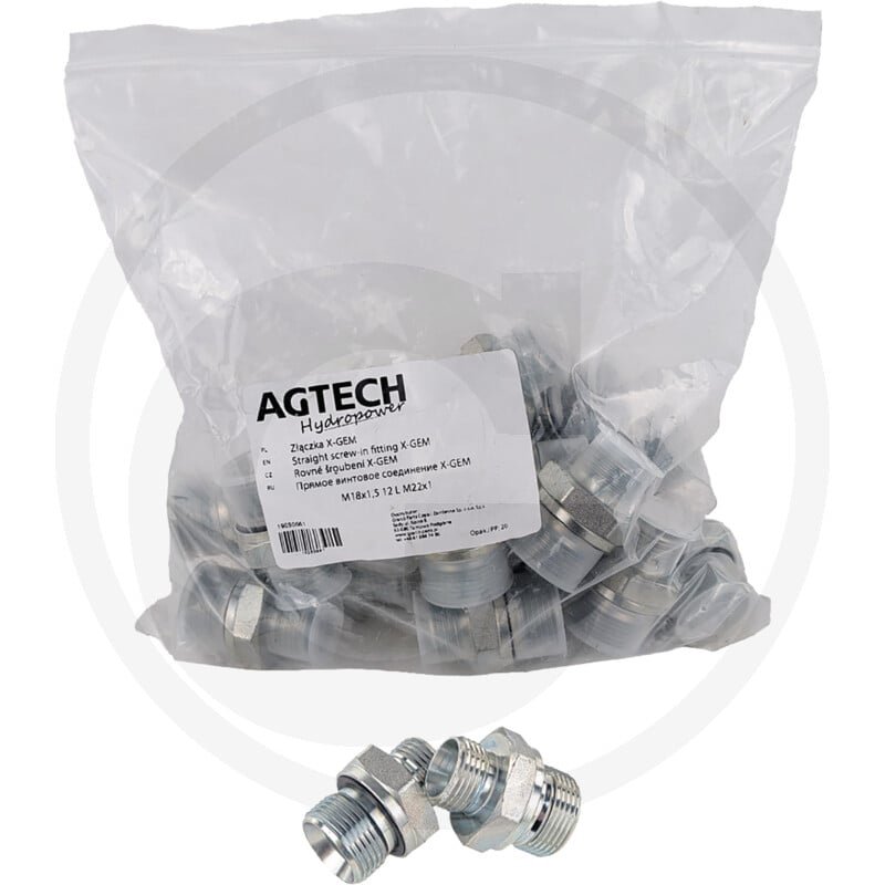 Przyłącze X-GEM M18x1,5 12 L M22x1,5 WD 87003593