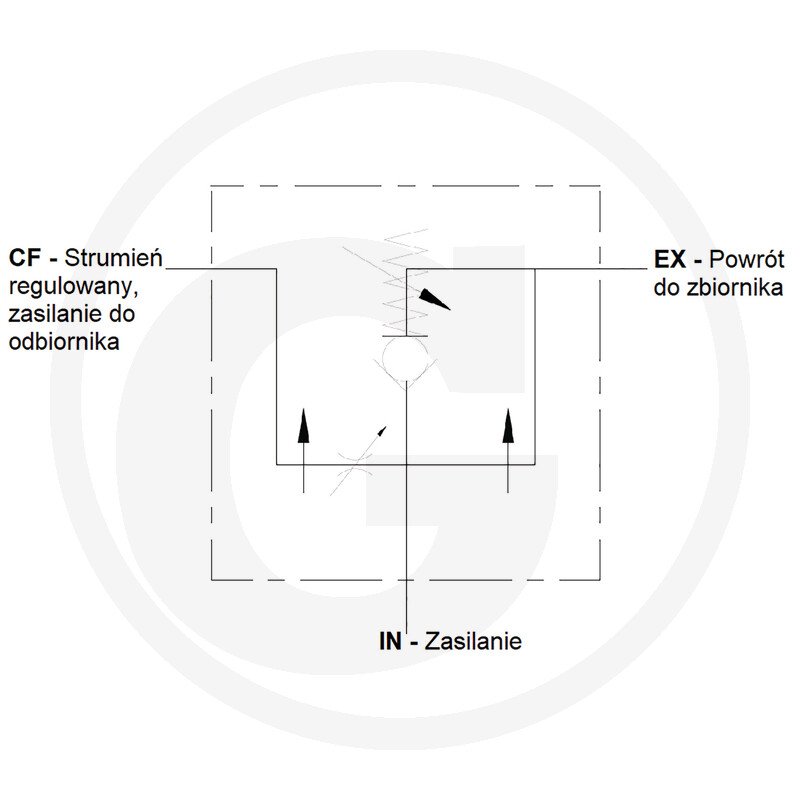 Trójdrogowy regulator przepływu 85002362