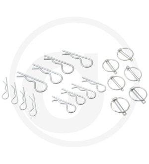 Zestaw zawleczek zatrzaskowych i sprężys 23485