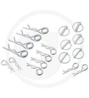 Zestaw zawleczek zatrzaskowych i sprężys