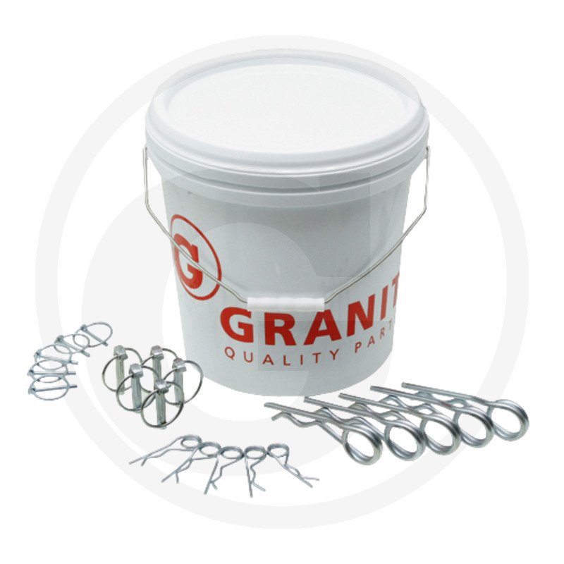 Zestaw zawleczek zatrzaskowych i sprężys