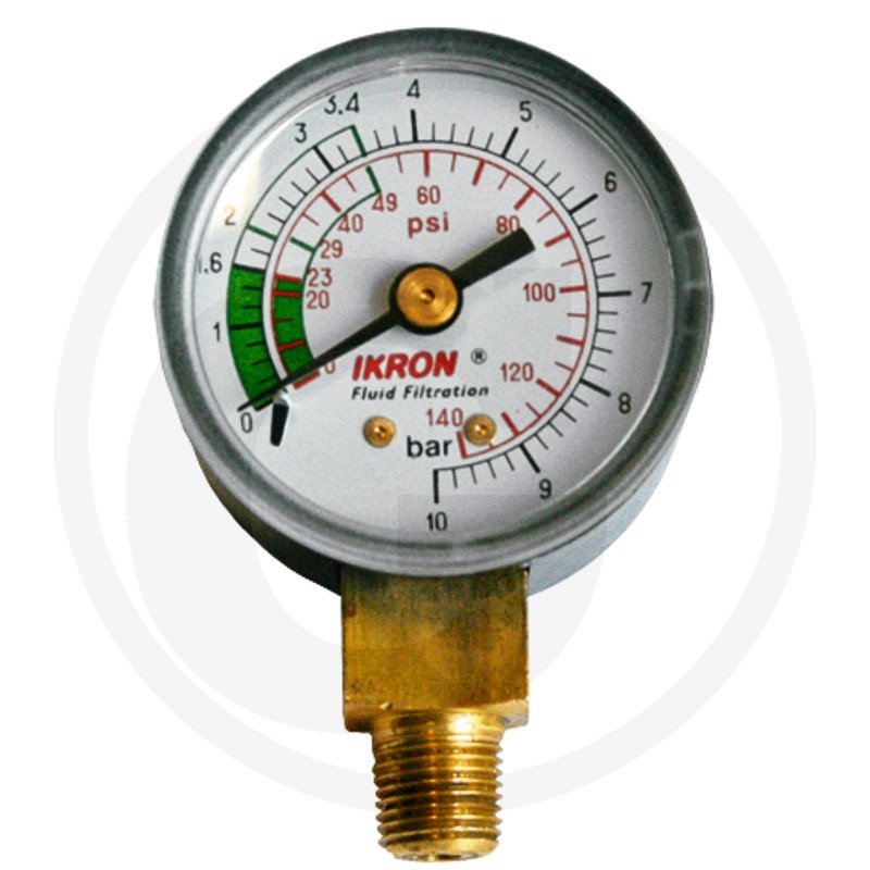 Manometr 0-10 bar z przyłączem na dole