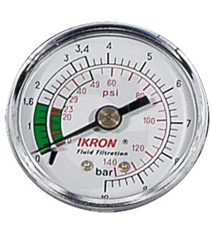 Manometr 0-10 bar z przyłączem do tyłu H12-M-GA-10