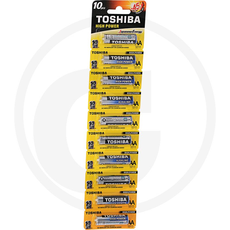 Bateria Alkaline HIGH POWER LR06 GCP BP10