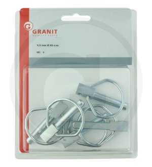 Zestaw zawleczek zatrzaskowych