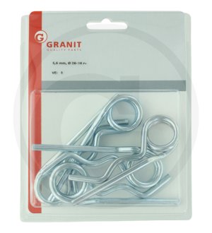 Zestaw zawleczek sprężystych