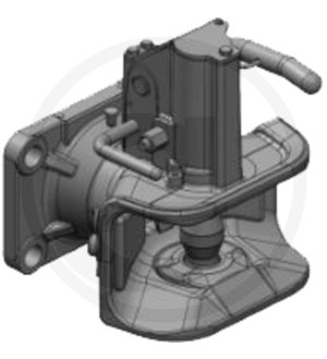 Dyszel kołnierzowy automatyczny 160x100