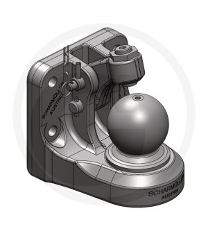 Zug-Kugel Winkel K110 160x100 M20 4t