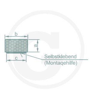 Pianka gumowa - profil kwadratowy