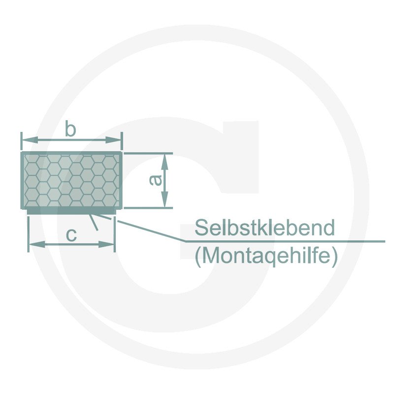 Pianka gumowa - profil kwadratowy