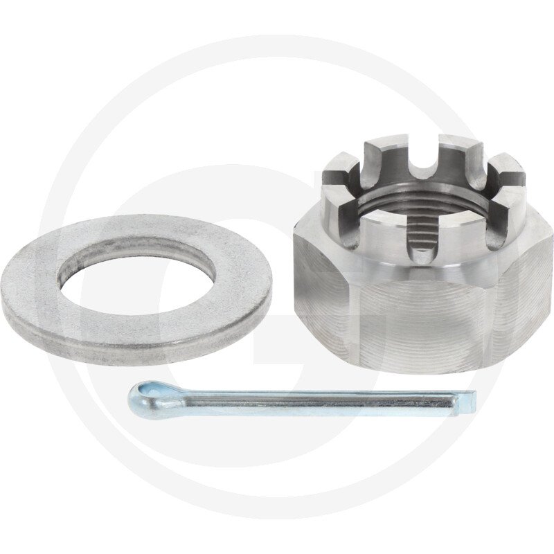 Nakrętka koronowa, zawleczka + podkładka 47271001 + 47271002 + 47271003