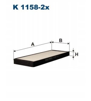 Filtr kabiny FILTRON K 1158-2X