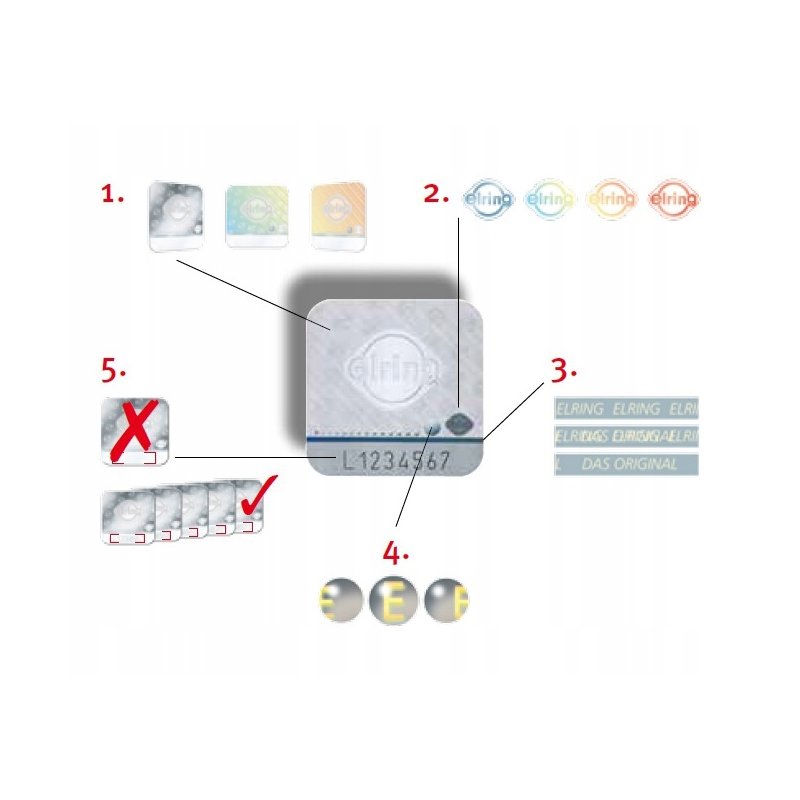 Elementy wtryskiwacza ELRING EL297260