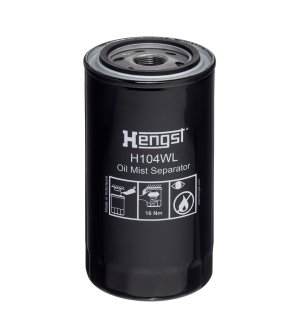 Filtr odpowietrzenia skrzyni korbowej HENGST H104WL
