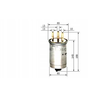 Filtr paliwa BOSCH FILTRY 0 450 906 508